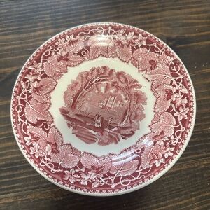 Mason Red and White Decorative Plate